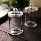 12-Pack Candy Jars Disposable Design with Clear Lids - Plastic Goodie Containers for Parties 3.5"