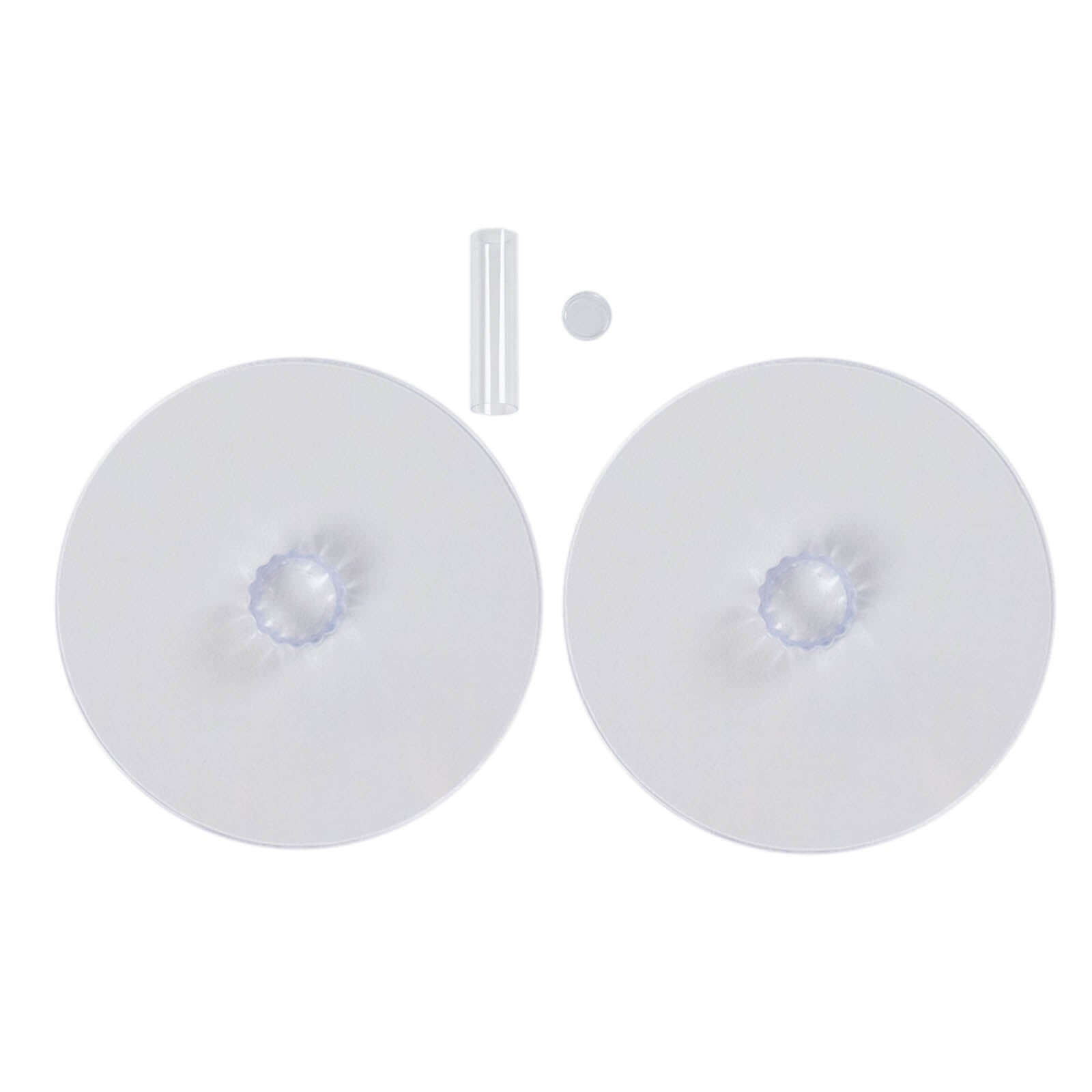 2-Tier Acrylic Round Cake Stand Set Clear - Chic Versatile Cupcake Holder Dessert Display Pedestal for Wedding Buffet & Catering Displays 16"