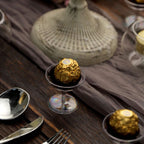 12-Pack Plastic Dessert Cup Candy Dishes Clear - Decorative Mini Pedestal Stands for Treats 2"