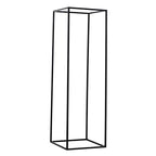 2-Pack Wedding Flower Stand Black Metal Geometric Column Frame Rectangular - Versatile Floral Pedestal for Sophisticated Arrangements 32"