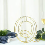 8" Tall Gold Freestanding 3D Decorative Wire Letter, Wedding Centerpiece - Q