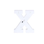 3D Marquee Letter "X" Warm White 5 LED Lights Gold - Chic Light-Up Decor for Events 6"