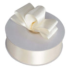 50 Yards 1.5" Ivory Single Face Decorative Satin Ribbon