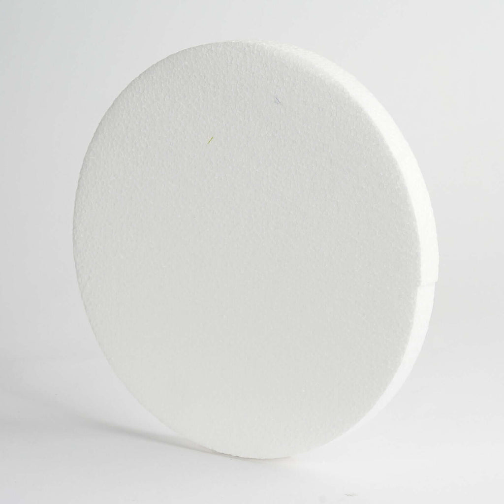 12 Pack 10" White StyroFoam Disc, DIY Polystyrene Foam Craft Supplies