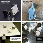 12Pcs 2" Metal Table Skirt Clips