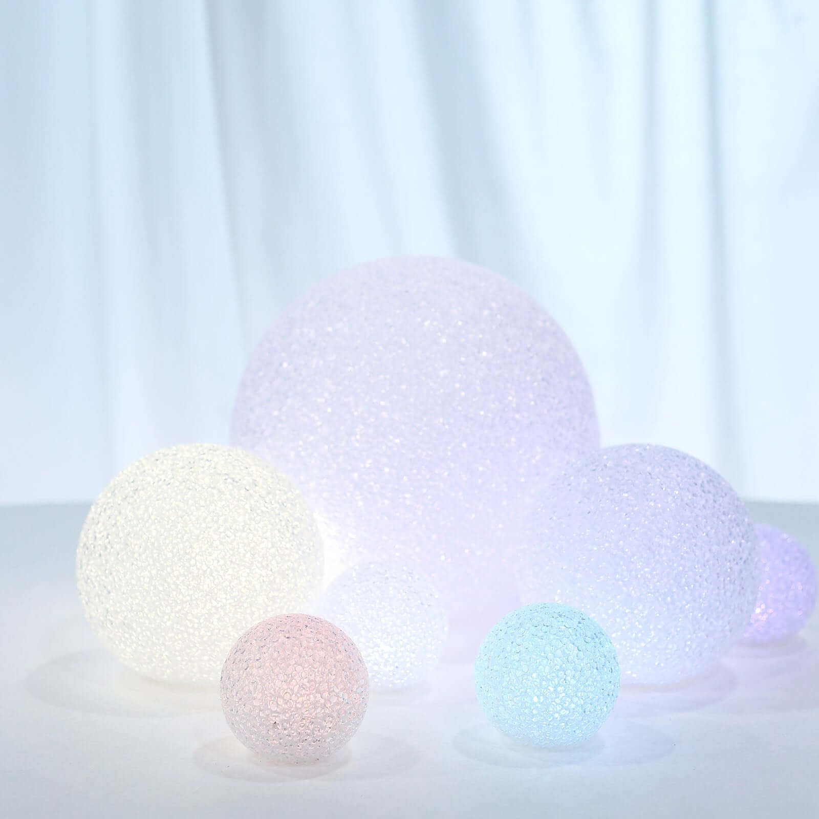 2-Pack LED Light Globes Color Changing - Battery Operated Ball Centerpieces 6"