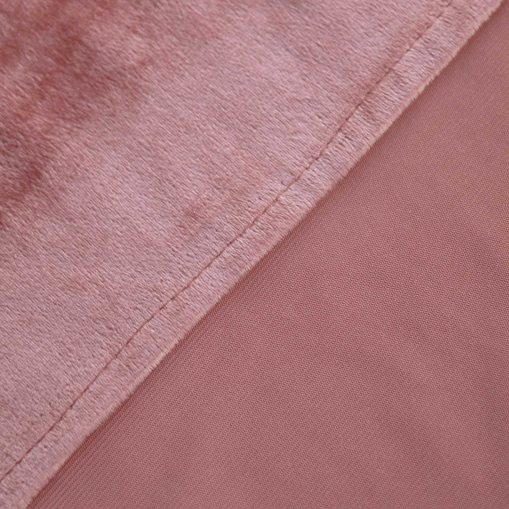 Velvet Chair Back Slipcover for Chiavari Chairs Dusty Rose - Soft and Smooth Solid Chair Back Cover Cap - Bell Racket Store