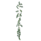 2 Pack 6ft Green Artificial Honey Locust Leaf Garland, Flexible Vine