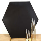 8ftx7ft Black 2-Sided Spandex Fit Hexagon Wedding Arbor Backdrop Cover