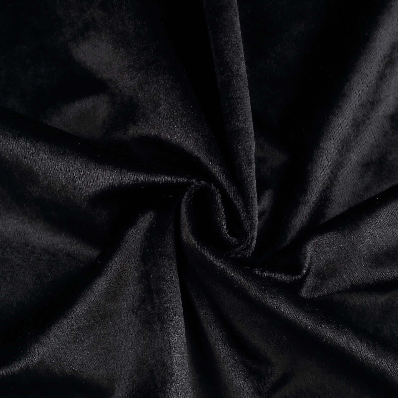 Premium Velvet 60"x102" Rectangle Tablecloth Black - Reusable & Soft Table Cover for Stylish Events