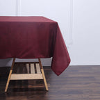 Polyester Square 70"x70" Tablecloth Burgundy - Wrinkle-Resistant & Durable Table Cover