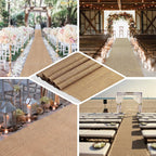 36"x100ft All Natural Jute Burlap Aisle Runner