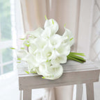 20 Stems 14" White Artificial Poly Foam Calla Lily Flowers