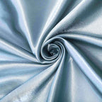 Satin Chair Cover Self-Tie Universal Design Dusty Blue - Durable Slip-On Cover for Folding, Dining, Banquet & Standard Chairs