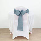 5 Pack Polyester Chair Sashes Dusty Blue 6"x108"