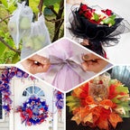 19"x10 Yards Fuchsia Polyester Hex Deco Mesh Netting Fabric Roll