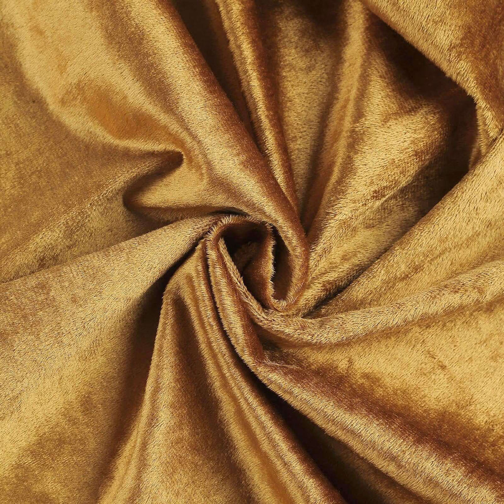 Premium Velvet 90"x156" Rectangle Tablecloth Gold - Reusable Soft & Stylish Seamless Table Cover for Sophisticated Weddings & Events