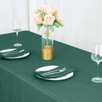 Polyester Square 54"x54" Tablecloth Hunter Emerald Green - Wrinkle-Resistant & Durable Table Cover