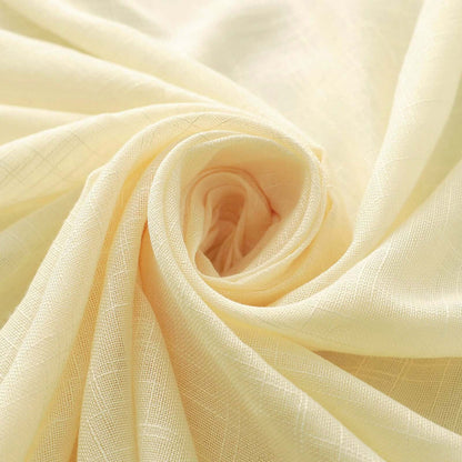 Linen 72"x72" Table Overlay Square Tablecloth Ivory - Slubby Textured Wrinkle-Resistant Design for Stylish Occasions