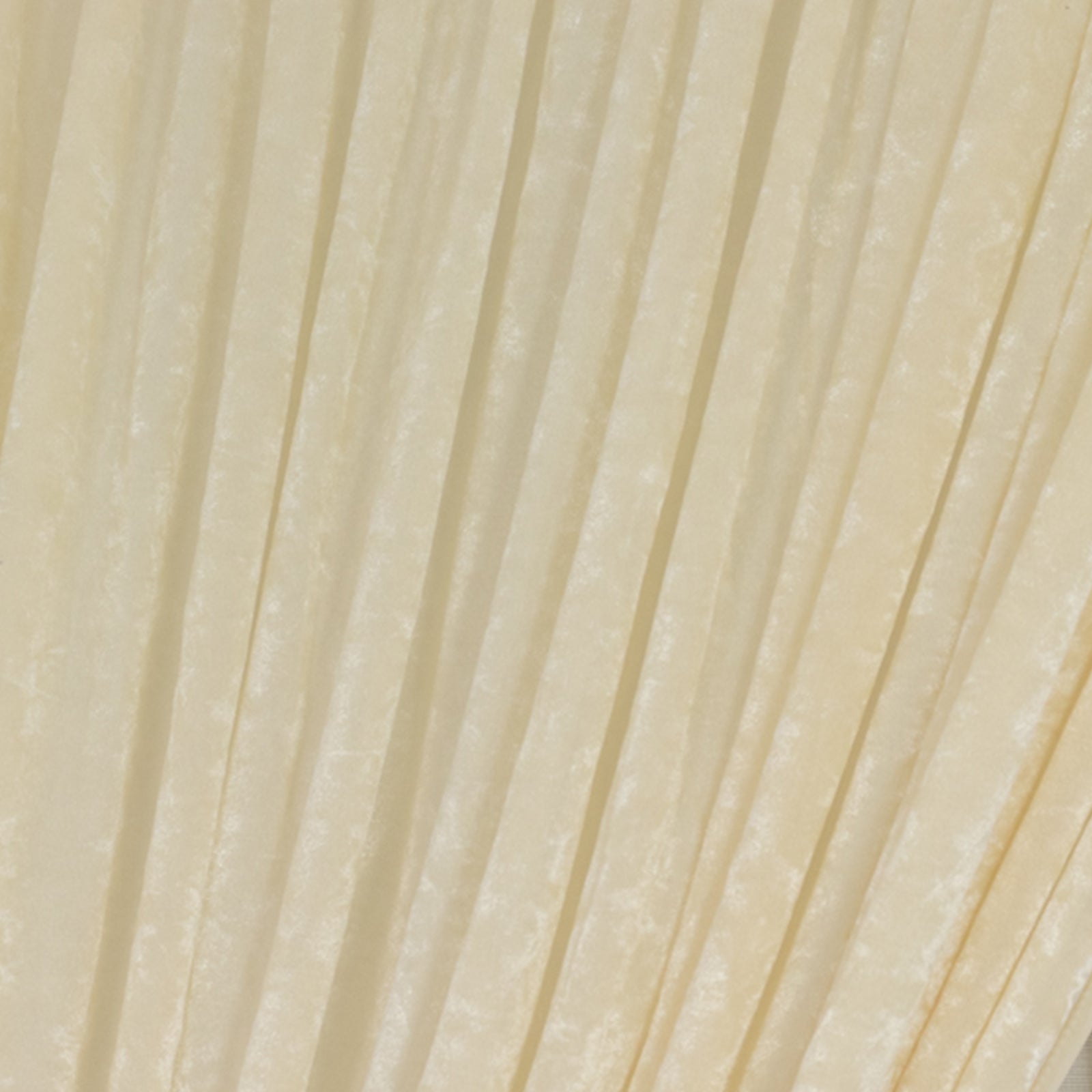 Ivory Crushed Velvet Backdrop Curtain â€“ 8ft x 8ft Event Drape with Rod Pocket, Privacy Panel for Photo Booths & Events