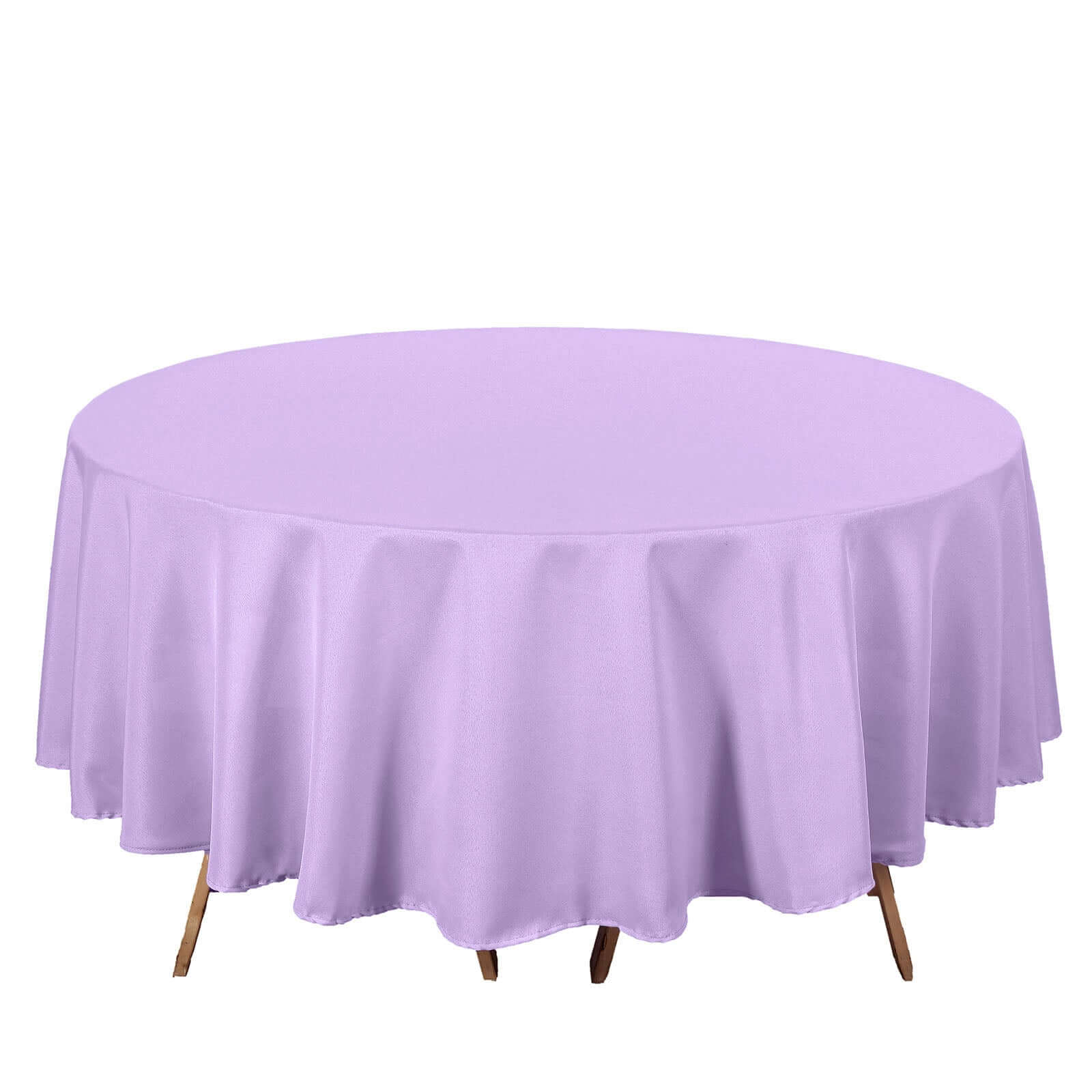 Polyester 90" Round Tablecloth Lavender Lilac - Stain & Wrinkle-Resistant Table Cover