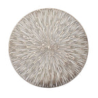 6-Pack Dining Table Mats Spiked Design Gold - Vinyl Non-Slip Surface with Modern Appeal 15"