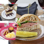 10-Pack Plastic Dessert Plates White/Silver Swirl Rim - Disposable Plates for Appetizers 6"