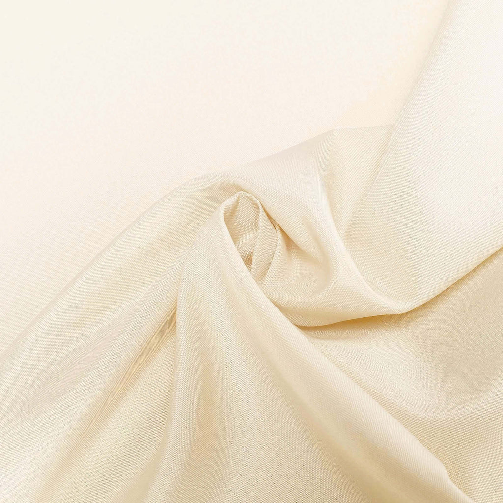 Polyester 90"x90" Table Overlay Square Tablecloth Beige - Wrinkle-Resistant & Durable Table Cover
