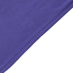 5 Pack Stretch Spandex Chair Sashes Purple - Reusable Chair Bands with Silver Diamond Ring Slide Buckle 5"x14"