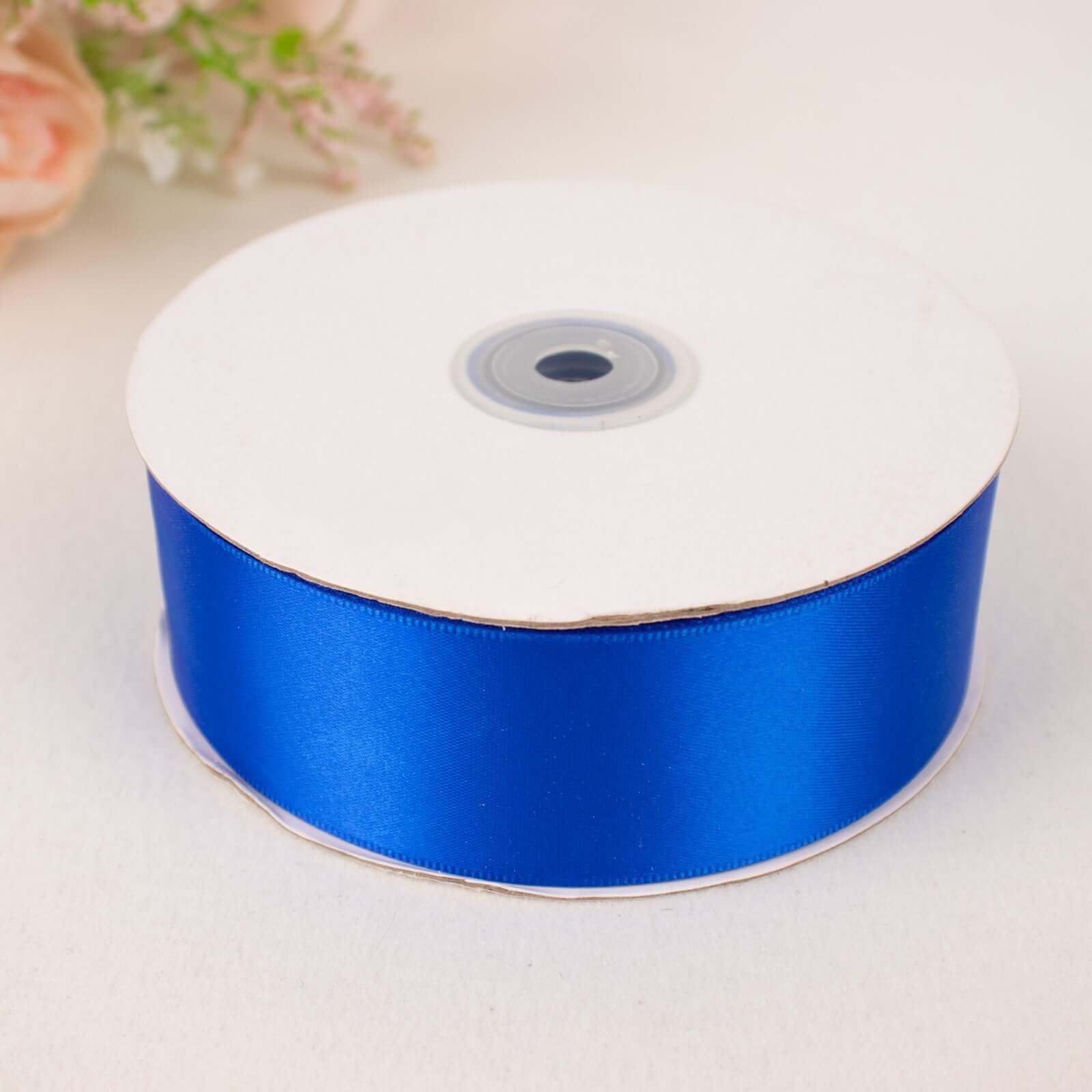 50 Yards 1.5" Royal Blue Single Face Decorative Satin Ribbon