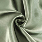 Satin Rectangular 60"x102" Tablecloth Dusty Sage Green - Smooth and Lustrous Table Cover