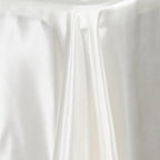 Satin Rectangular 72"x120" Tablecloth Ivory - Smooth & Easy to Maintain Table Cover