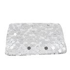 54"x4 Yards Silver Big Payette Sequin Fabric Roll, Mesh Sequin DIY Craft Fabric Bolt