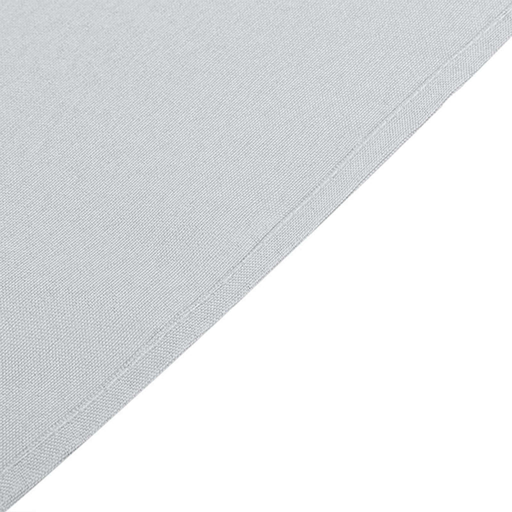 Polyester Square 90"x90" Tablecloth Silver - Wrinkle-Resistant & Durable Table Cover