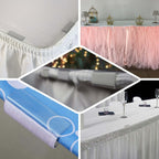 12Pcs 0.4" Adjustable Large Plastic Table Skirt Clips