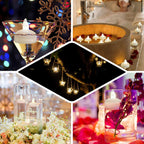 12-Pack Tealight Candles Flameless Design Cool White - Waterproof Floating LED Lighting