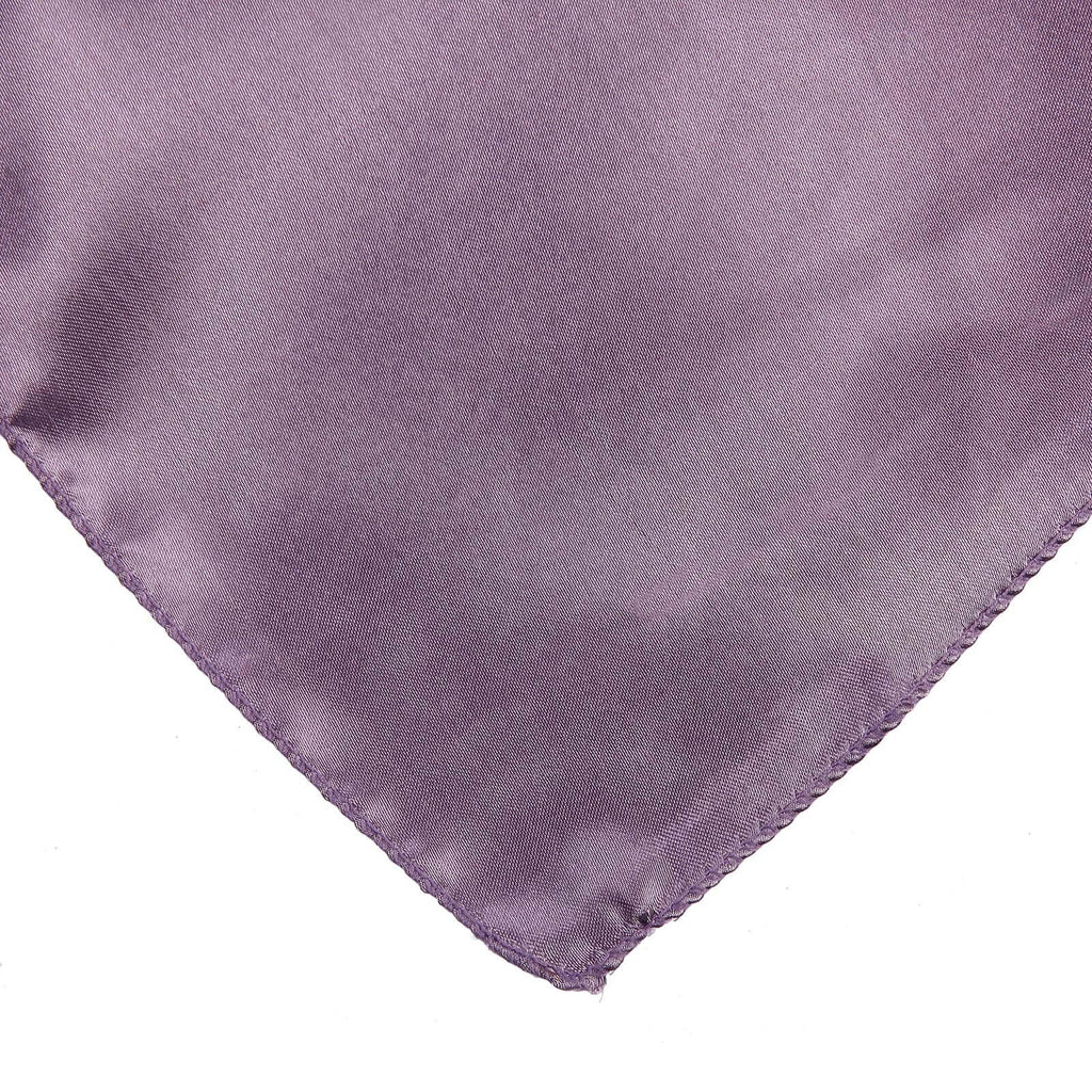 Satin 72"x72" Table Overlay Square Tablecloth Violet Amethyst - Smooth Finish Table Cover