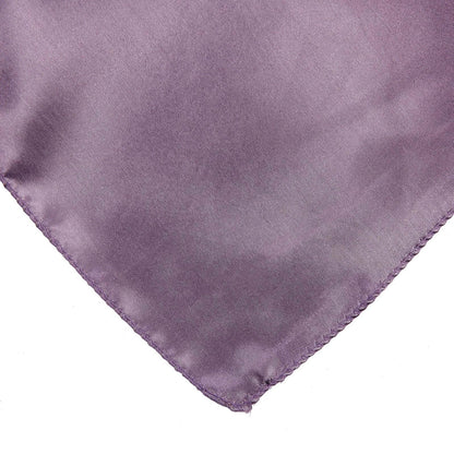 Satin 72"x72" Table Overlay Square Tablecloth Violet Amethyst - Smooth Finish Table Cover