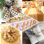 6"x10 Yards White Polyester Burlap Fabric Roll