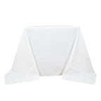 Premium Polyester Square Tablecloth 90"x90" White 220GSM Wrinkle-Resistant Table Cover for Stylish Gatherings