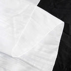 Taffeta 90"x132" Rectangle Tablecloth White - Seamless Accordion Crinkle Design for Sophisticated Gatherings