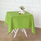 Polyester Square 54"x54" Tablecloth Apple Green - Wrinkle-Resistant & Durable Table Cover