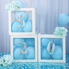 4 Pack 5" Iridescent 0-9 Number Stickers Banner, Customizable Stick on Numbers - 0