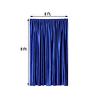 Royal Blue Crushed Velvet Backdrop Curtain â€“ 8ft x 8ft Event Drape with Rod Pocket, Privacy Panel for Photo Booths & Events