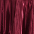 Satin 108" Round Tablecloth Burgundy - Smooth and Lustrous Table Cover