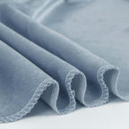 Premium Velvet 120" Round Tablecloth Dusty Blue - Reusable Soft & Seamless Table Cover