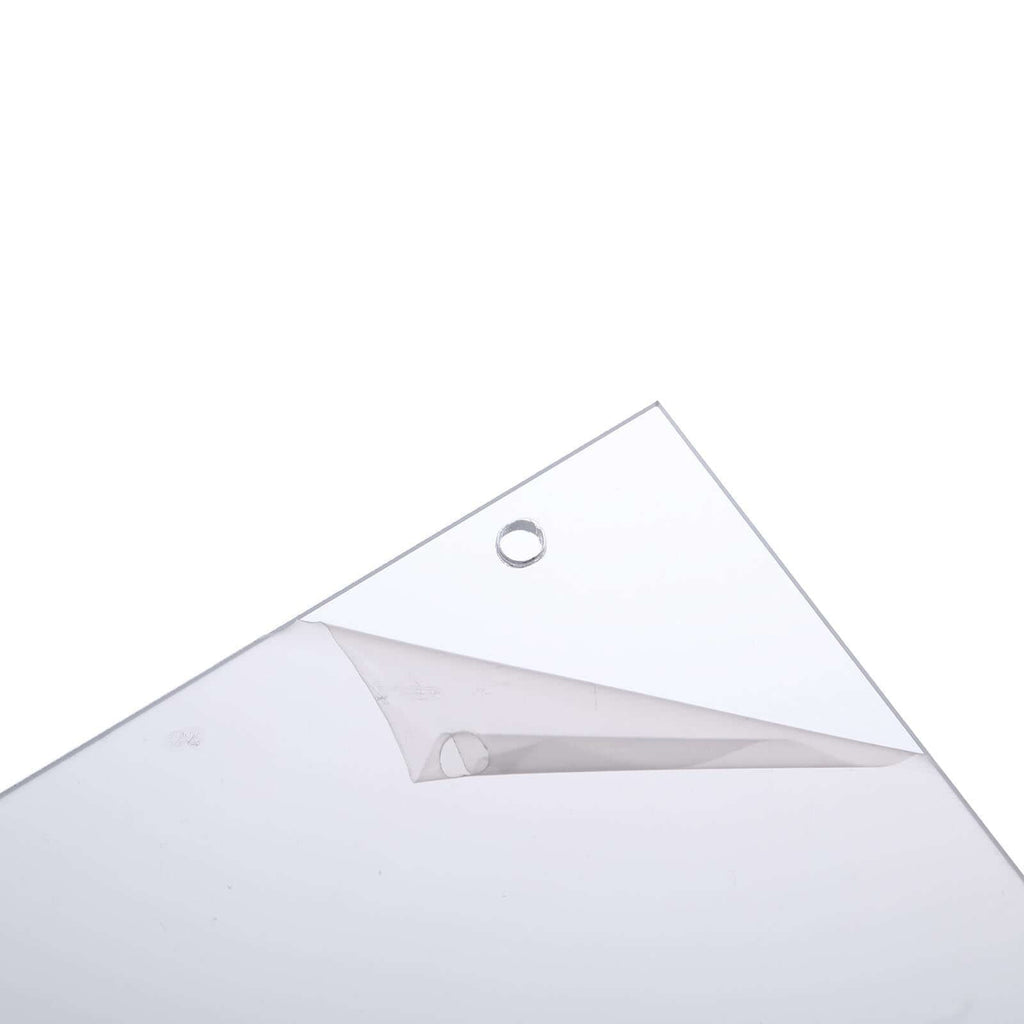 12" Clear Mirrored Acrylic Display Box, Transparent Pedestal Riser with Interchangeable Lid and Base