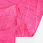 Taffeta 90"x156" Rectangle Tablecloth Fuchsia - Accordion Crinkle Seamless Table Cover