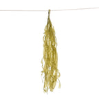 12 Pack Pre-Tied Gold Paper Fringe Tassels With Garland String, Hanging Streamer Banner