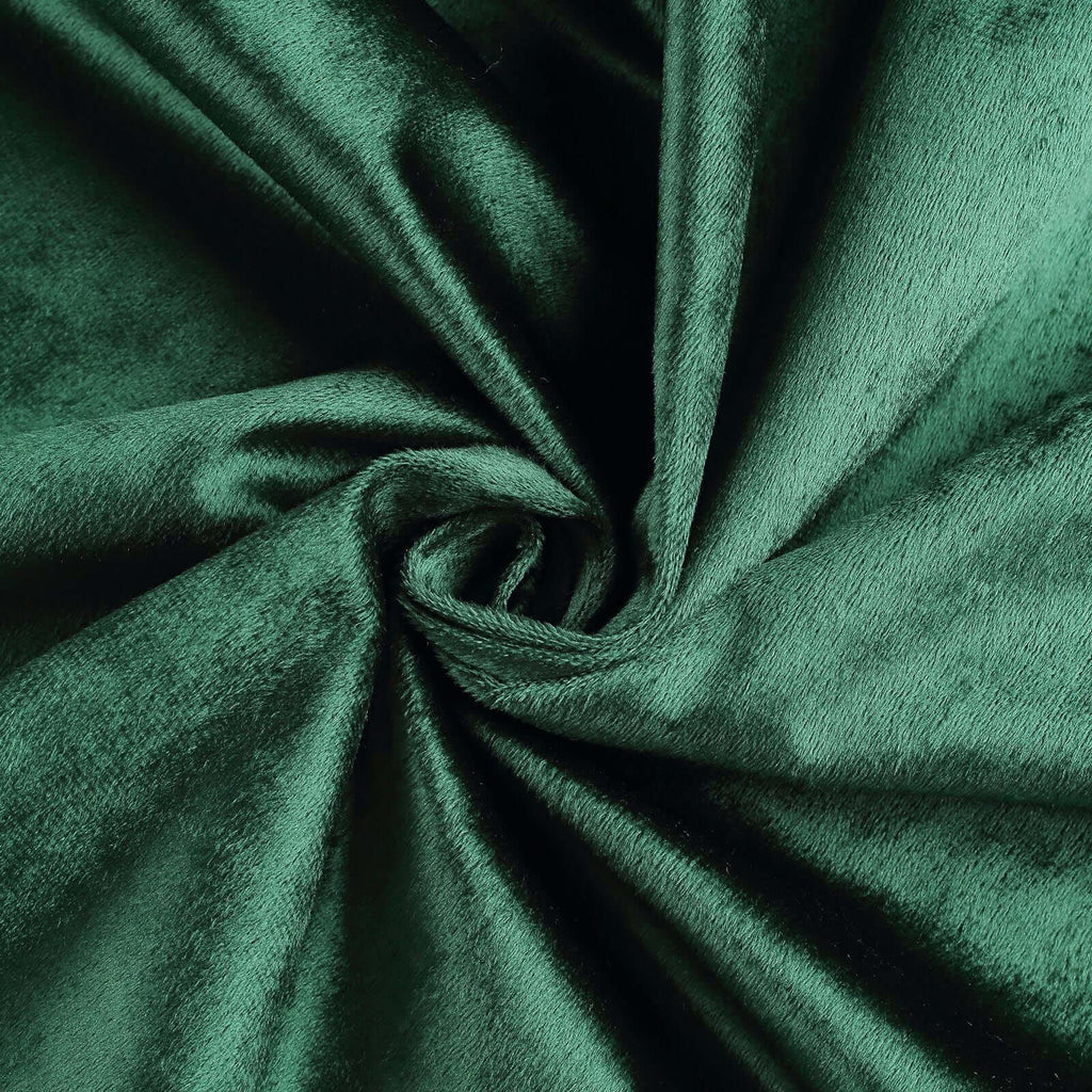 Premium Velvet 60"x102" Rectangle Tablecloth Hunter Emerald Green - Reusable & Soft Table Cover